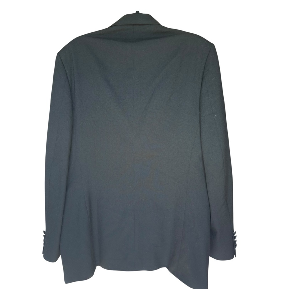 Vintage Christian Dior Monsieur Black Satin Lapel Tuxedo Jacket Blazer 44L‎ - Picture 2 of 12